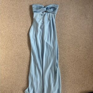 Hello Molly Strapless Sky Blue Dress